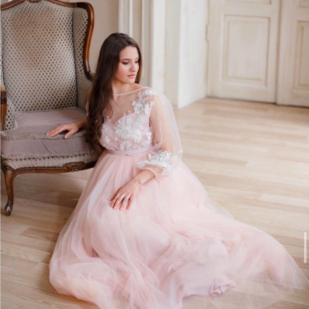 New Pink Evening  Dress